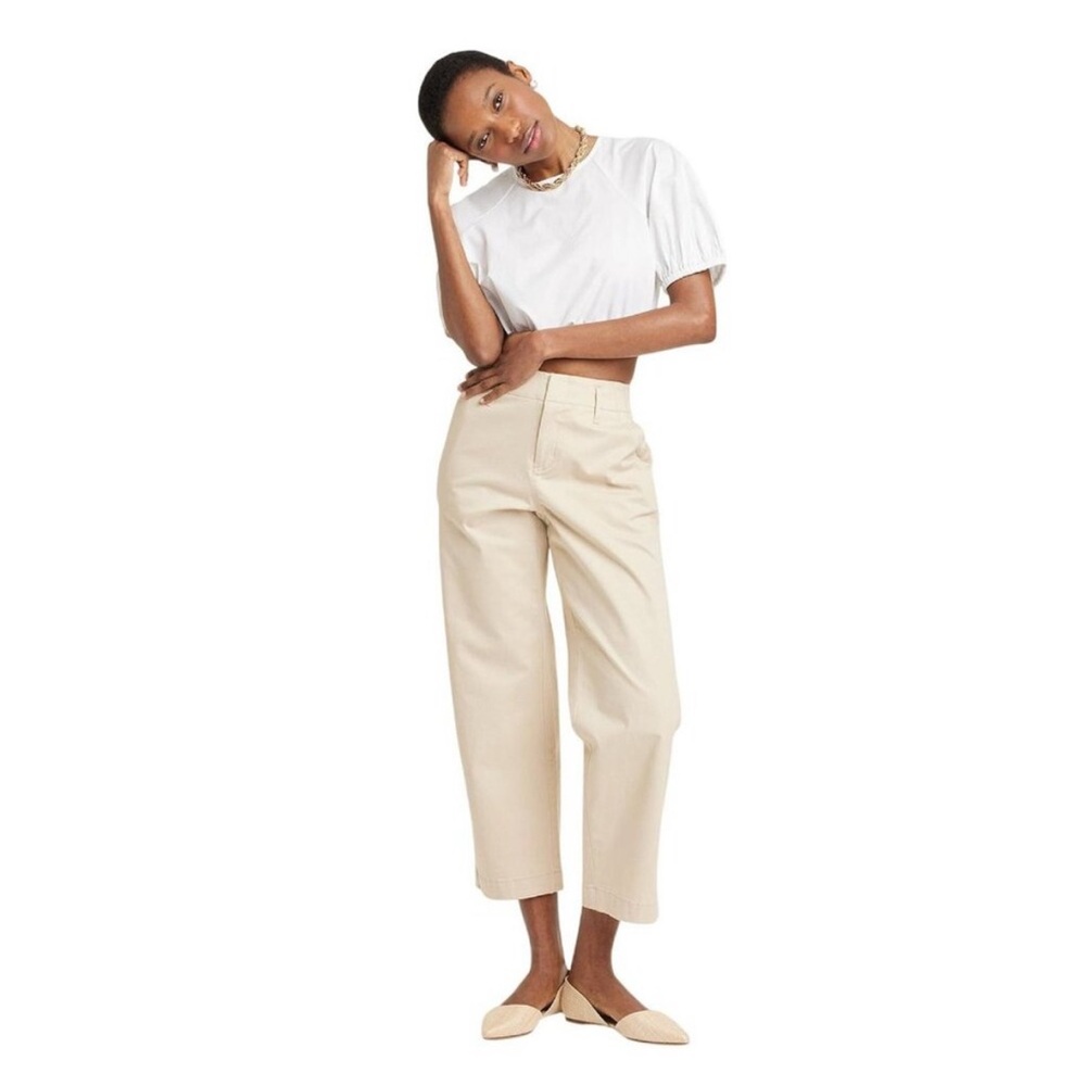 P13 NWT a new day High Rise‎ Straight Ankle Chino Pant - Size: 2 - Picture 3 of 10